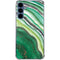 Kiwi Watercolor Geode Galaxy A55 5G Clear Case