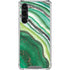 Kiwi Watercolor Geode Galaxy S24 FE Clear Case