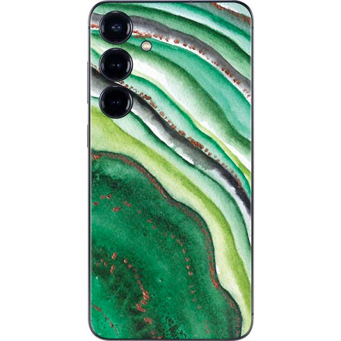 Kiwi Watercolor Geode Galaxy S25 Plus Skin