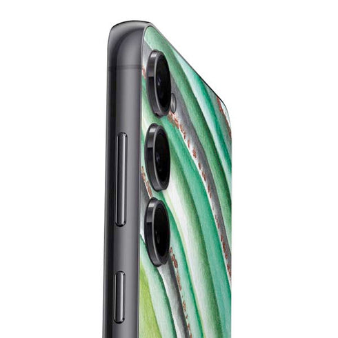 Kiwi Watercolor Geode Galaxy S25 Plus Skin
