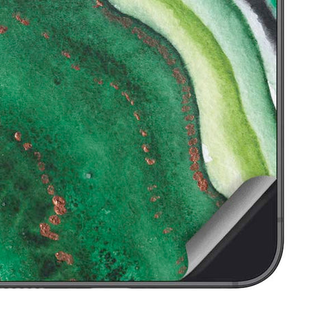 Kiwi Watercolor Geode Galaxy S24 Plus Skin