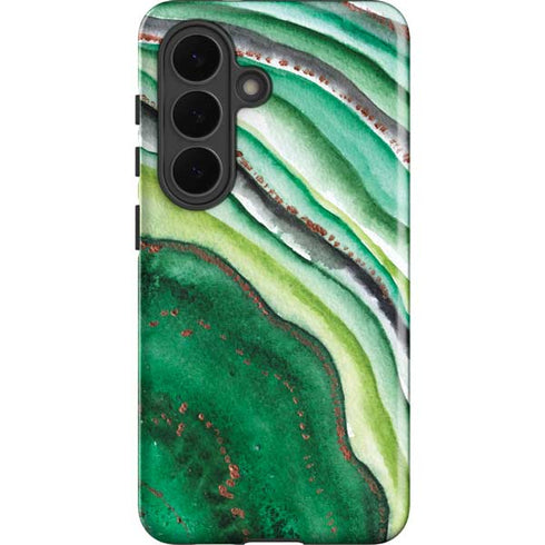 Kiwi Watercolor Geode Galaxy S26 Plus Impact Case