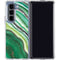 Kiwi Watercolor Geode Galaxy Z Fold5 5G Clear Case