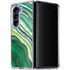 Kiwi Watercolor Geode Galaxy Z Fold5 5G Clear Case