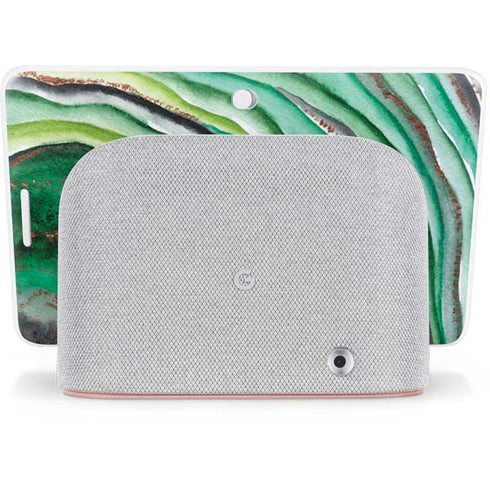 Kiwi Watercolor Geode Google Home Hub Skin