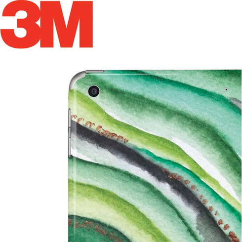 Kiwi Watercolor Geode Apple iPad Skin