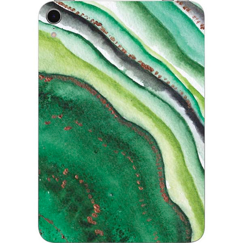Kiwi Watercolor Geode Apple iPad Mini Skin