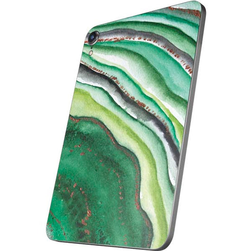 Kiwi Watercolor Geode Apple iPad Mini Skin
