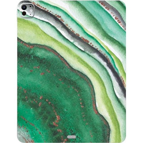 Kiwi Watercolor Geode iPad Pro 13in M4 (2024) Skin
