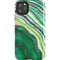 Kiwi Watercolor Geode iPhone Cases