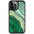 Kiwi Watercolor Geode iPhone Cases