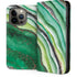 Kiwi Watercolor Geode iPhone 14 Pro Folio Case