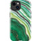 Kiwi Watercolor Geode iPhone 15 Impact Case