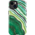 Kiwi Watercolor Geode iPhone 15 Impact Case