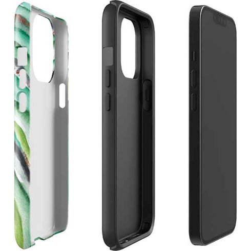 Kiwi Watercolor Geode iPhone 15 Pro Impact Case