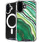 Kiwi Watercolor Geode iPhone 16 MagSafe Case