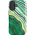 Kiwi Watercolor Geode iPhone 16 Magsafe Impact Case