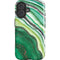 Kiwi Watercolor Geode iPhone 16 Plus Impact Case