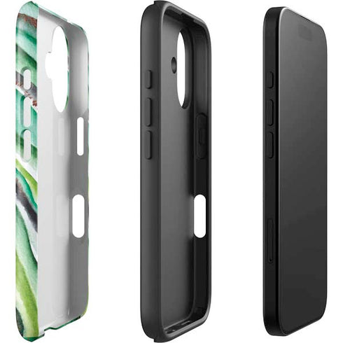 Kiwi Watercolor Geode iPhone 16 Plus Impact Case