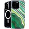 Kiwi Watercolor Geode iPhone 16 Pro MagSafe Case
