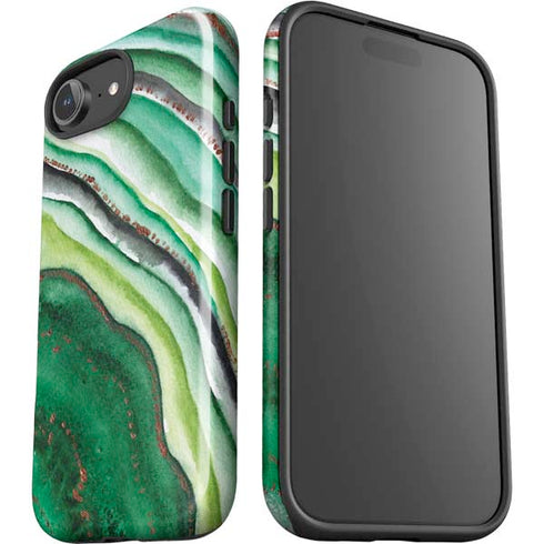 Kiwi Watercolor Geode iPhone 16e Impact Case