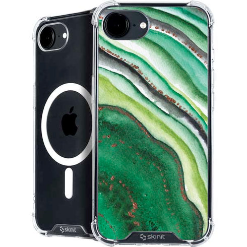 Kiwi Watercolor Geode iPhone 16e MagSafe Case