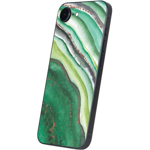 Kiwi Watercolor Geode iPhone 16e Skin