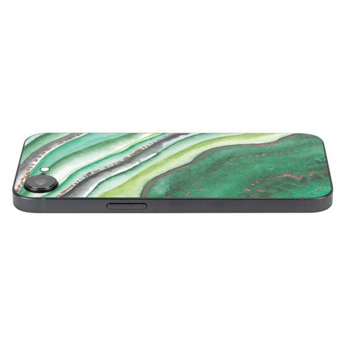 Kiwi Watercolor Geode iPhone 16e Skin