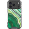 Kiwi Watercolor Geode iPhone 18 Pro Clear Case