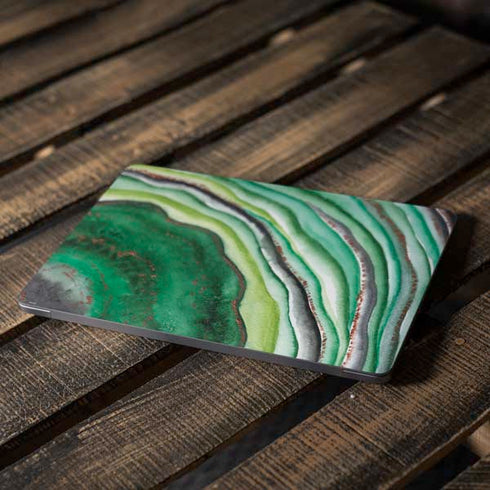 Kiwi Watercolor Geode Apple MacBook Air Skin