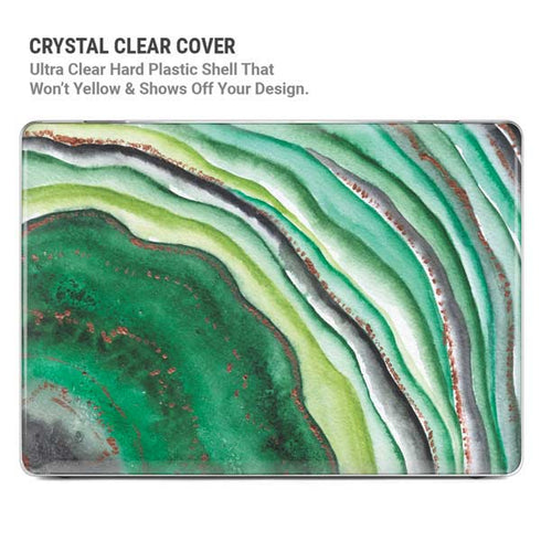 Kiwi Watercolor Geode MacBook Pro 14in (2021-24) Case plus Skin