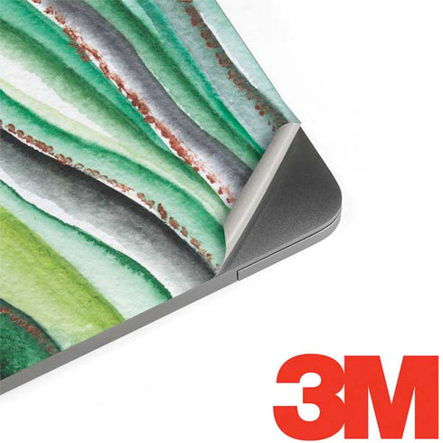 Kiwi Watercolor Geode MacBook Skins