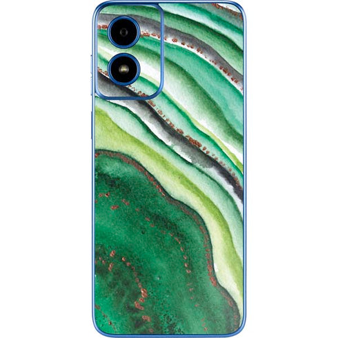 Kiwi Watercolor Geode Moto G Play 4G (2024) Skin