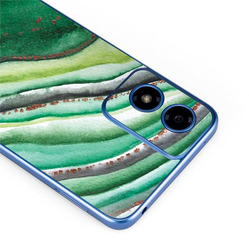 Kiwi Watercolor Geode Moto G Play 4G (2024) Skin