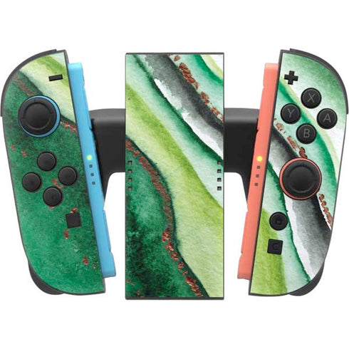 Kiwi Watercolor Geode Nintendo Switch 2 (2025) Joy-Con Controller Skin