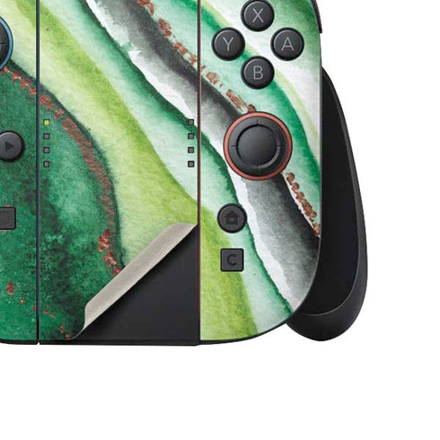 Kiwi Watercolor Geode Nintendo Switch 2 (2025) Joy-Con Controller Skin
