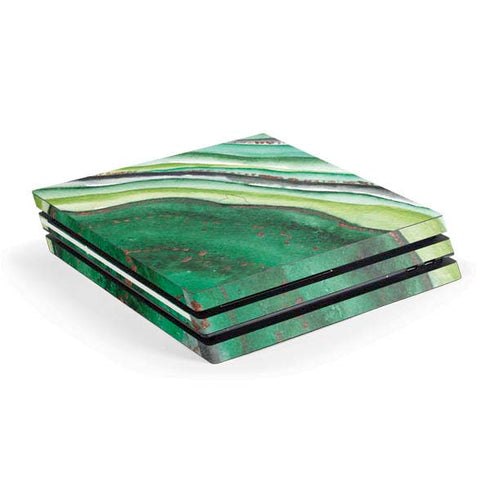 Kiwi Watercolor Geode PlayStation PS4 Skins