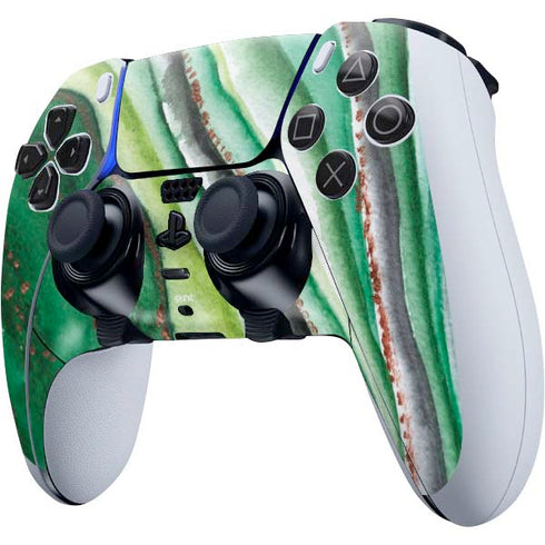 Kiwi Watercolor Geode PS5 DualSense Edge Pro Controller Skin