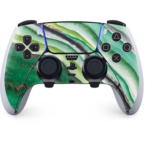Kiwi Watercolor Geode PlayStation PS5 Skins