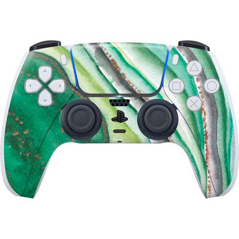 Kiwi Watercolor Geode PlayStation PS5 Skins