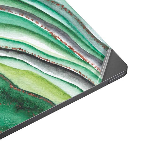 Kiwi Watercolor Geode Surface Laptop 7 13.8in Skin
