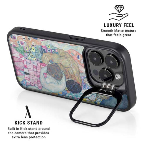 Klimt - Death and Life by Klimt iPhone 14 Pro Max Kickstand Case