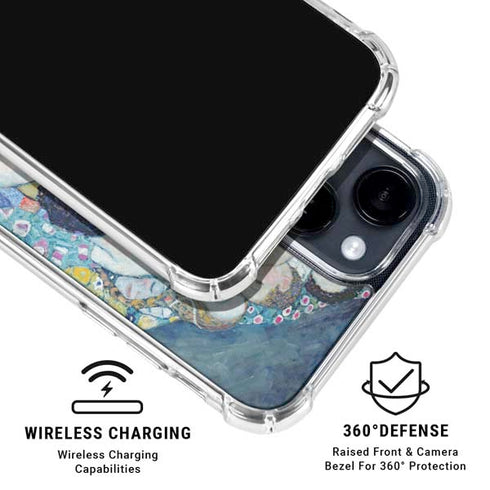 Klimt - Death and Life by Klimt iPhone 15 Clear Case