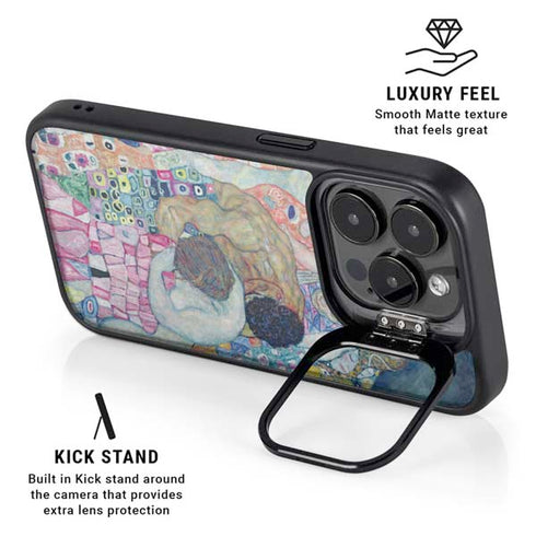 Klimt - Death and Life by Klimt iPhone 16 Pro Max Kickstand Case
