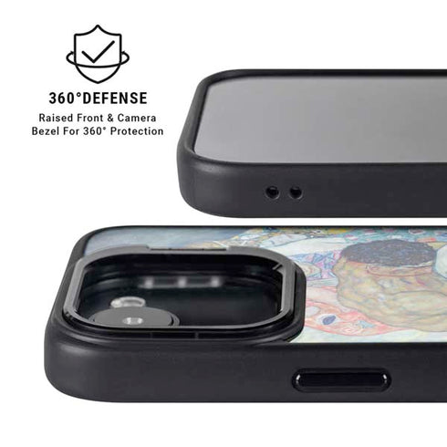 Klimt - Death and Life by Klimt iPhone 16e Kickstand Case