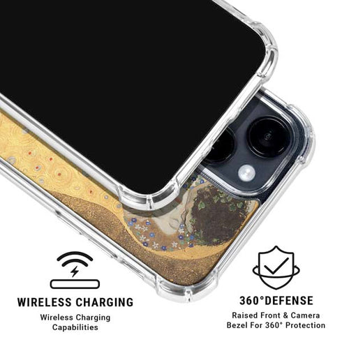 Klimt - The Kiss by Klimt iPhone 15 Clear Case