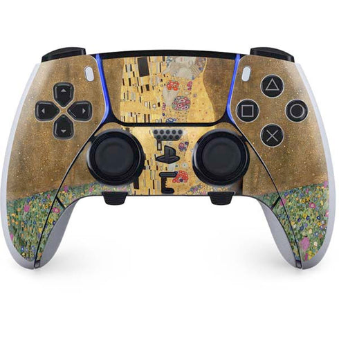 Gustav Klimt The Kiss PS5 DualSense Edge Pro Controller Skin