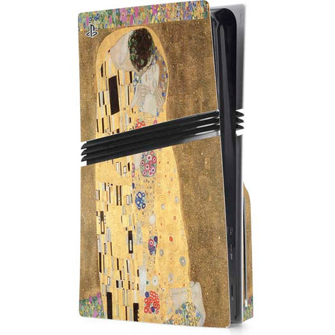 Klimt - The Kiss by Klimt PS5 Pro Disk Console Skin
