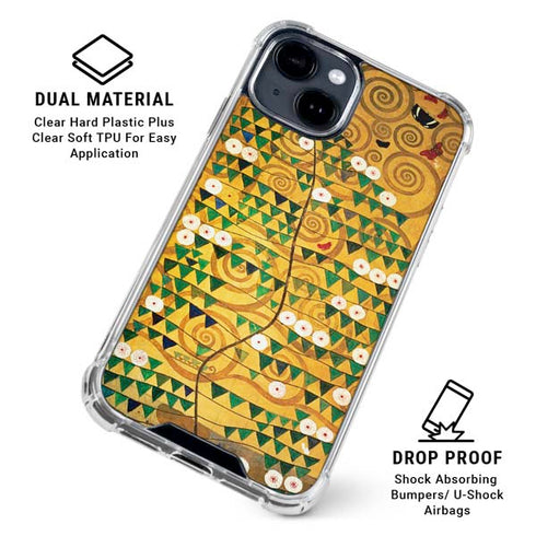 Klimt - Tree of Life by Klimt iPhone 15 Clear Case