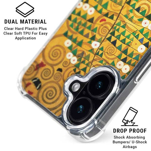 Klimt - Tree of Life by Klimt iPhone 16 Plus Clear Case